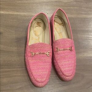 Sam Edelman Pink Flats with Gold Accent